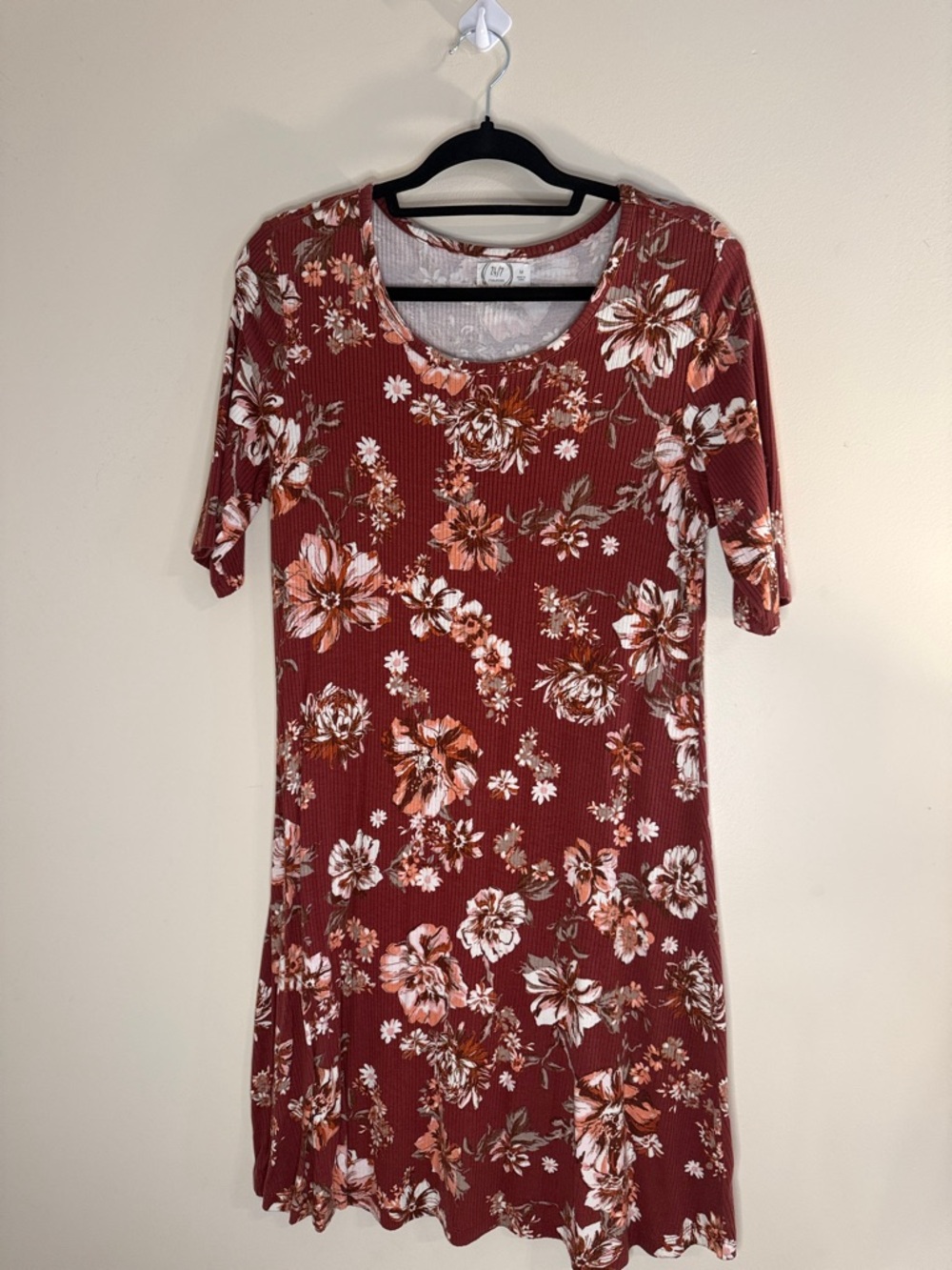 Maurices Rust Floral Midi Dress